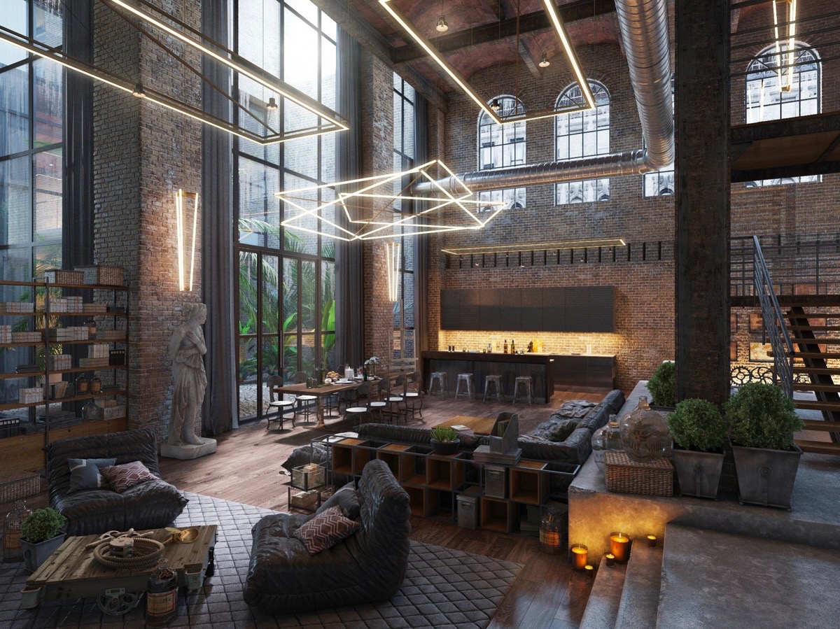 industrieel interieur