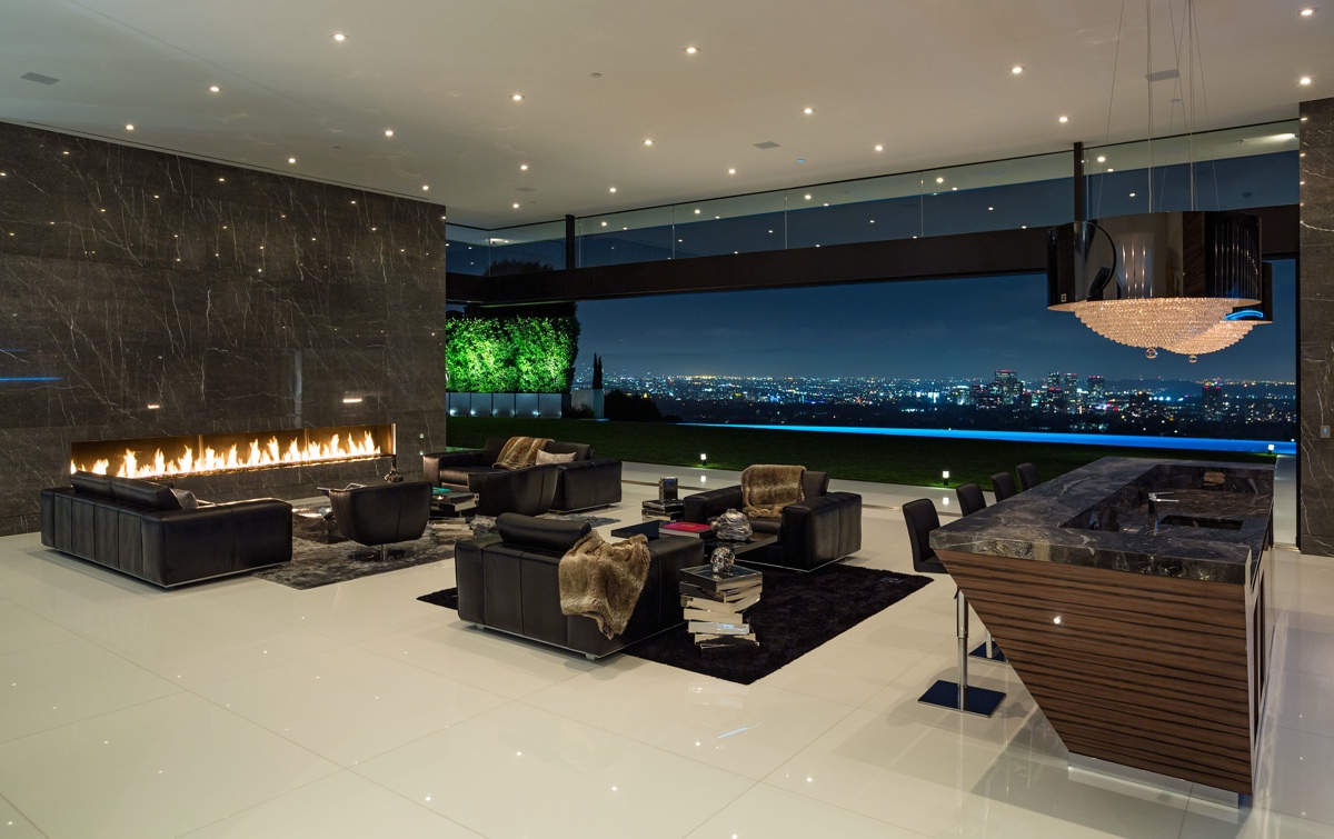 interieur met panorama uitzicht